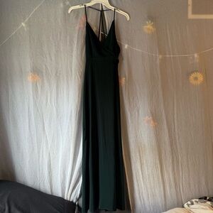 Forever 21 Dark Green Wrap Maxi Dress